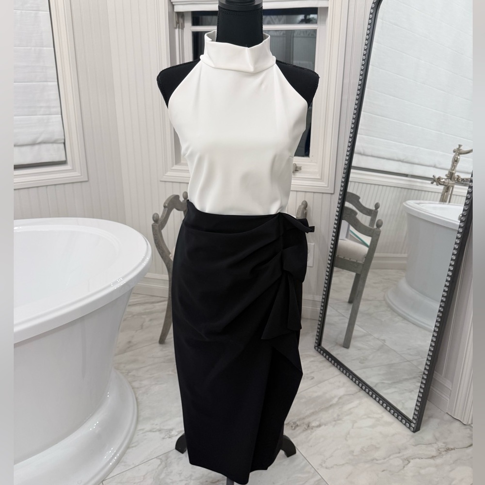 Chiara Boni Black and White Dress
